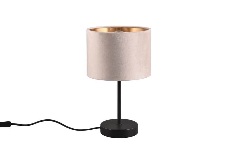 Tischlampe Julieta Kapuze aus Samt