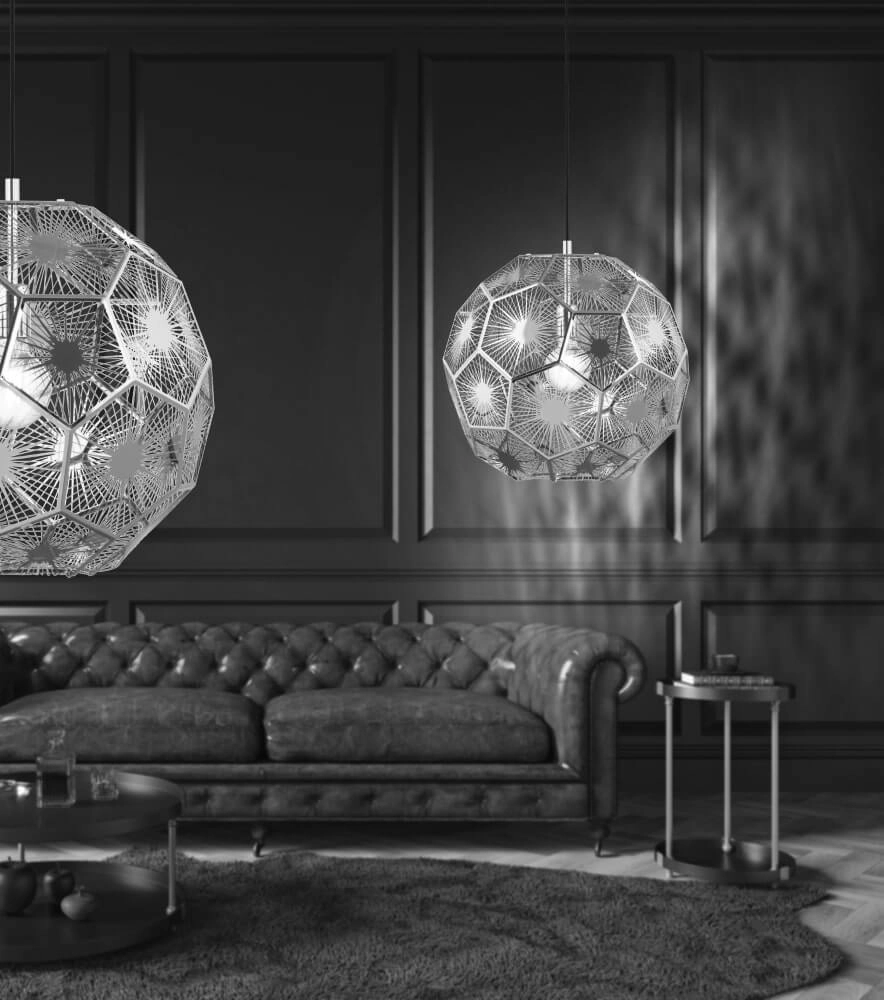 Hängelampe im Golddesign Skoura Ø 50cm Stars of Light 9002759397562