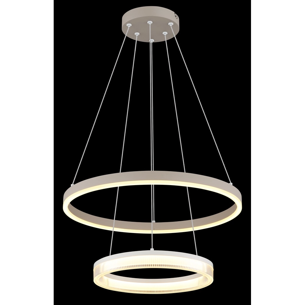 Moderne Pendelleuchte Zara sandbraun Ø 50cm Globo 9007371573073
