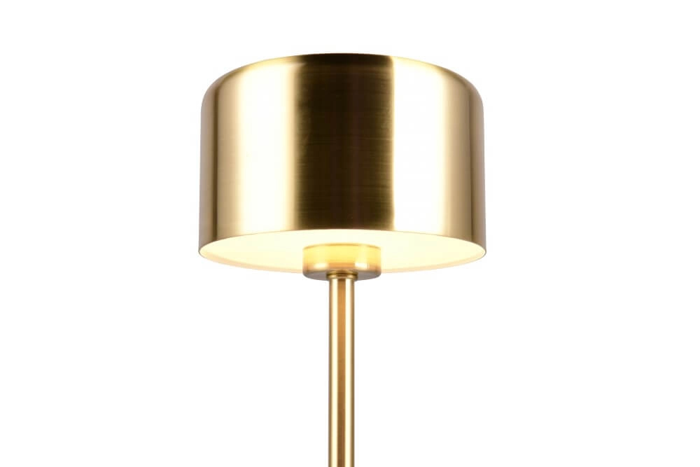 Wiederaufladbare Tischlampe Jeff mattes Gold Trio 4017807598940