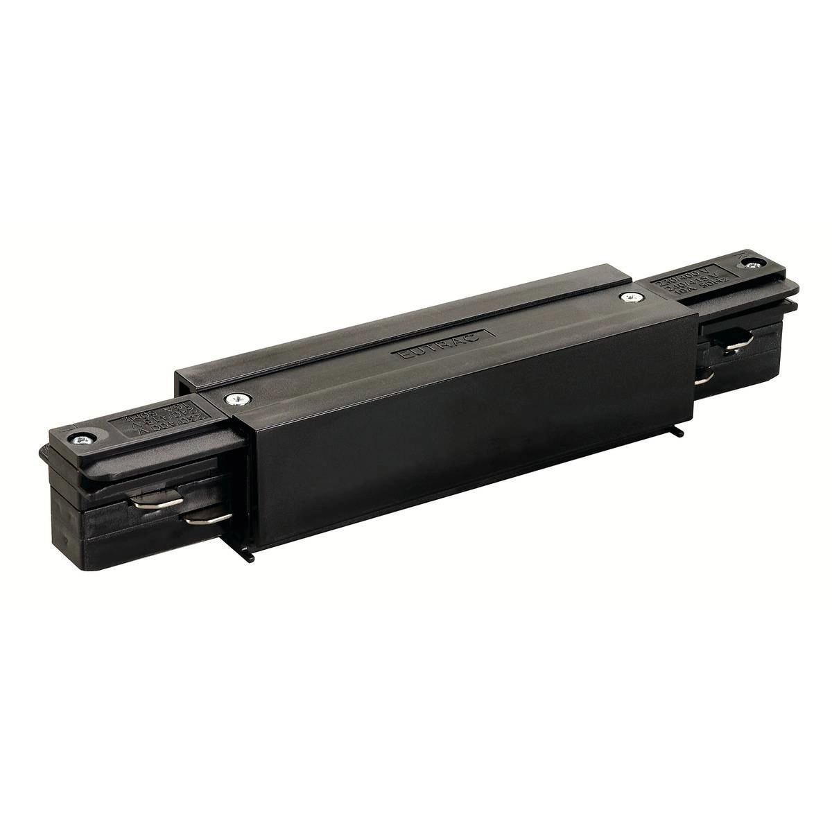 Schwarz Langsverbinder met voedingsmogelijkheid 3-Fase SLV 4024163122788