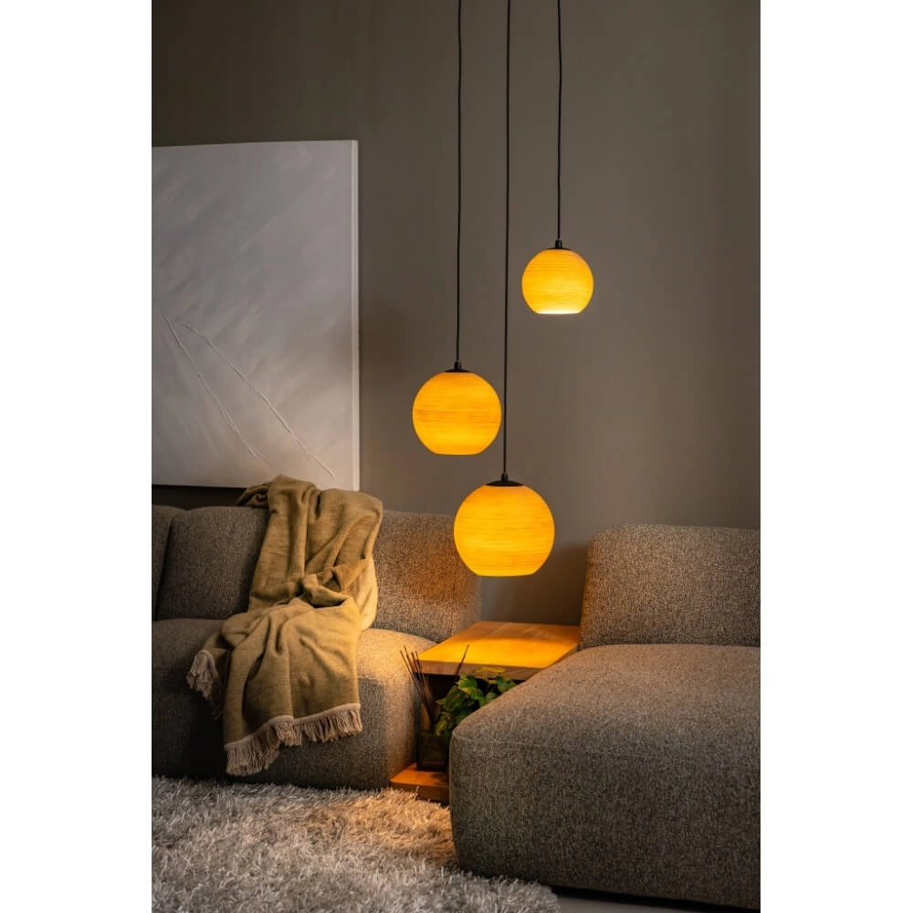 3-flammige Pendelleuchte Orb Saturn rund mit einzigartiger Wirkung ETH 8720195309291
