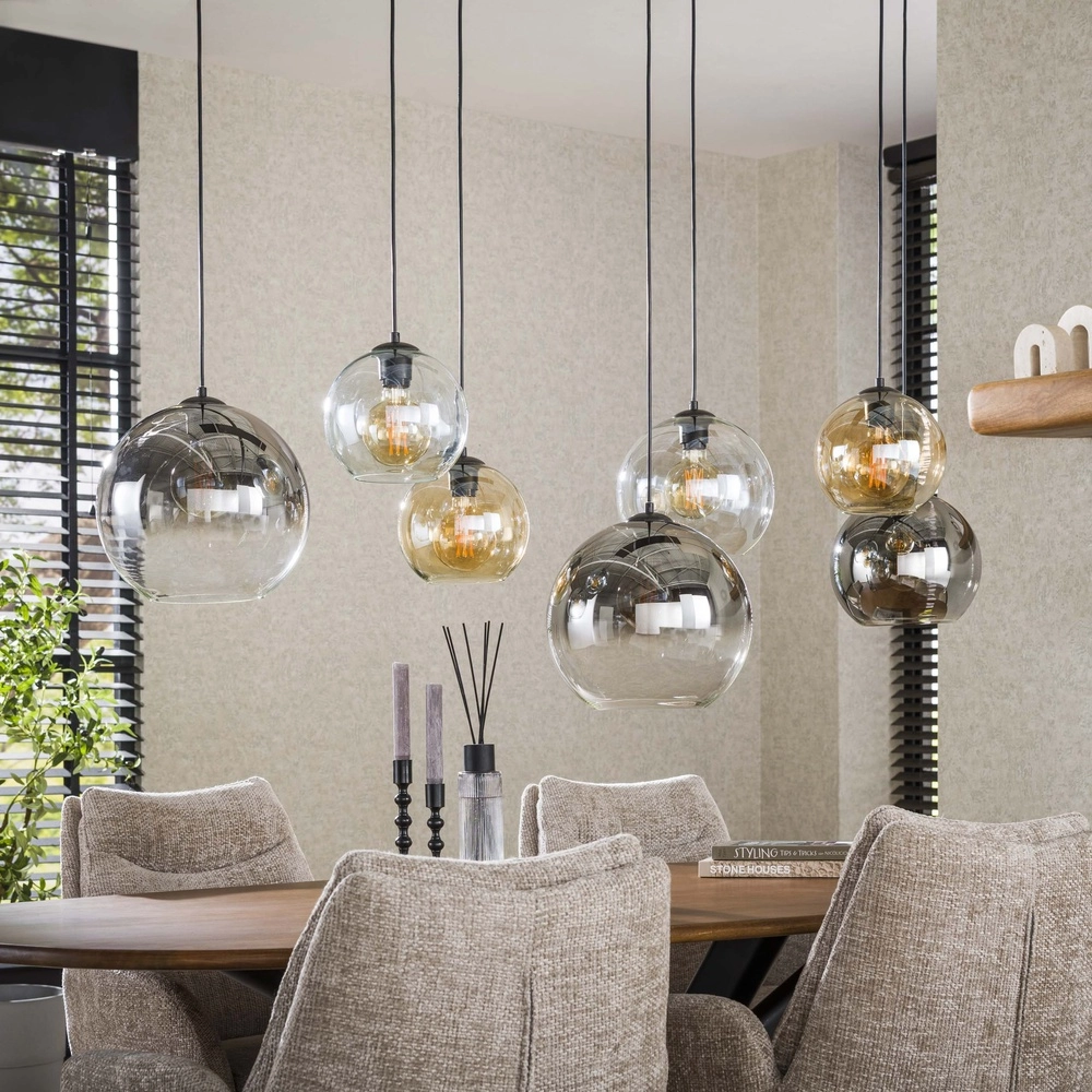 Pendellampe mit 7 Glasschirmen Multi Lyora 8716803512276