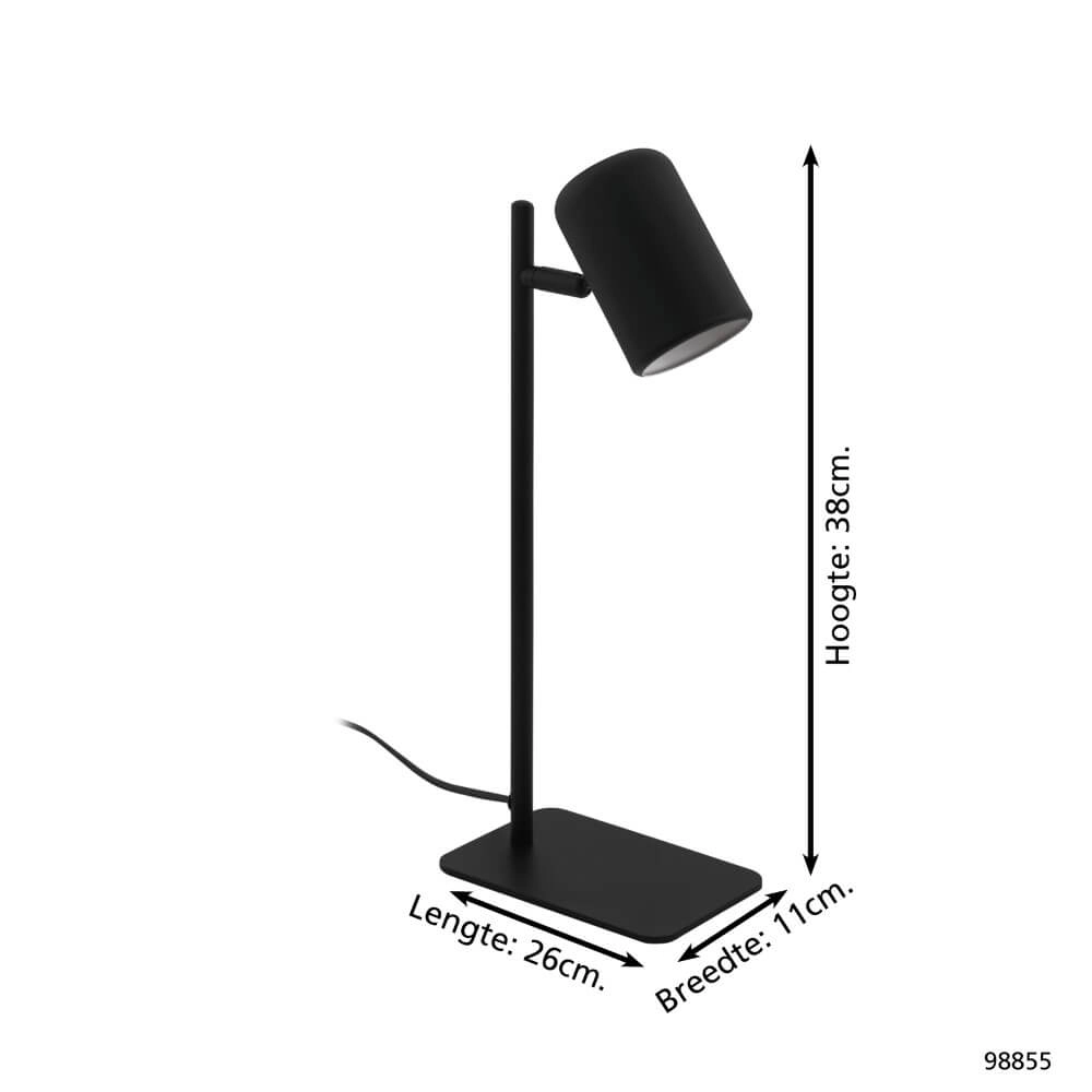 Schwarze Schreibtischlampe Ceppino Eglo 9002759988555