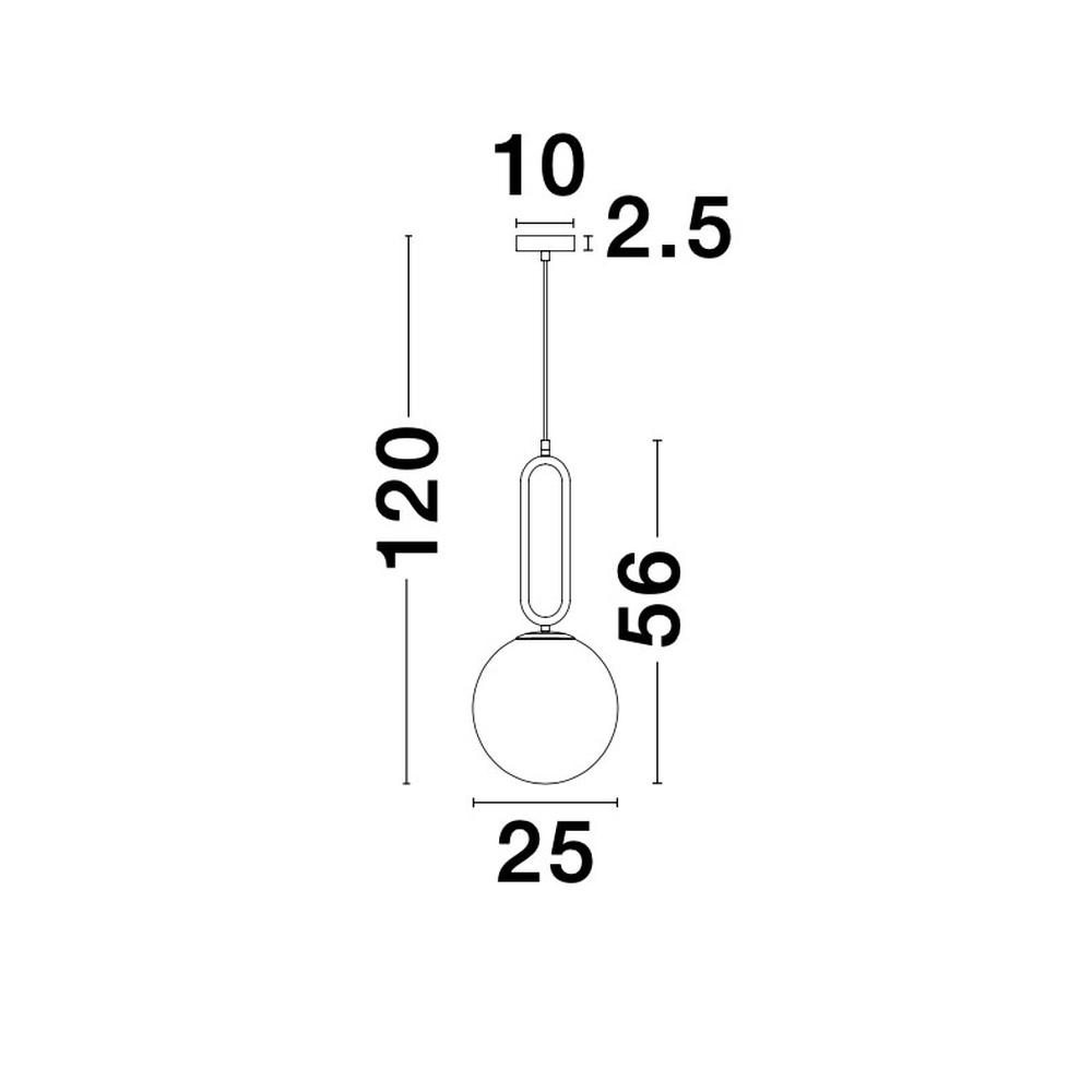 Pendelleuchte Grus gold Ø 25cm Lyora 5212017423078