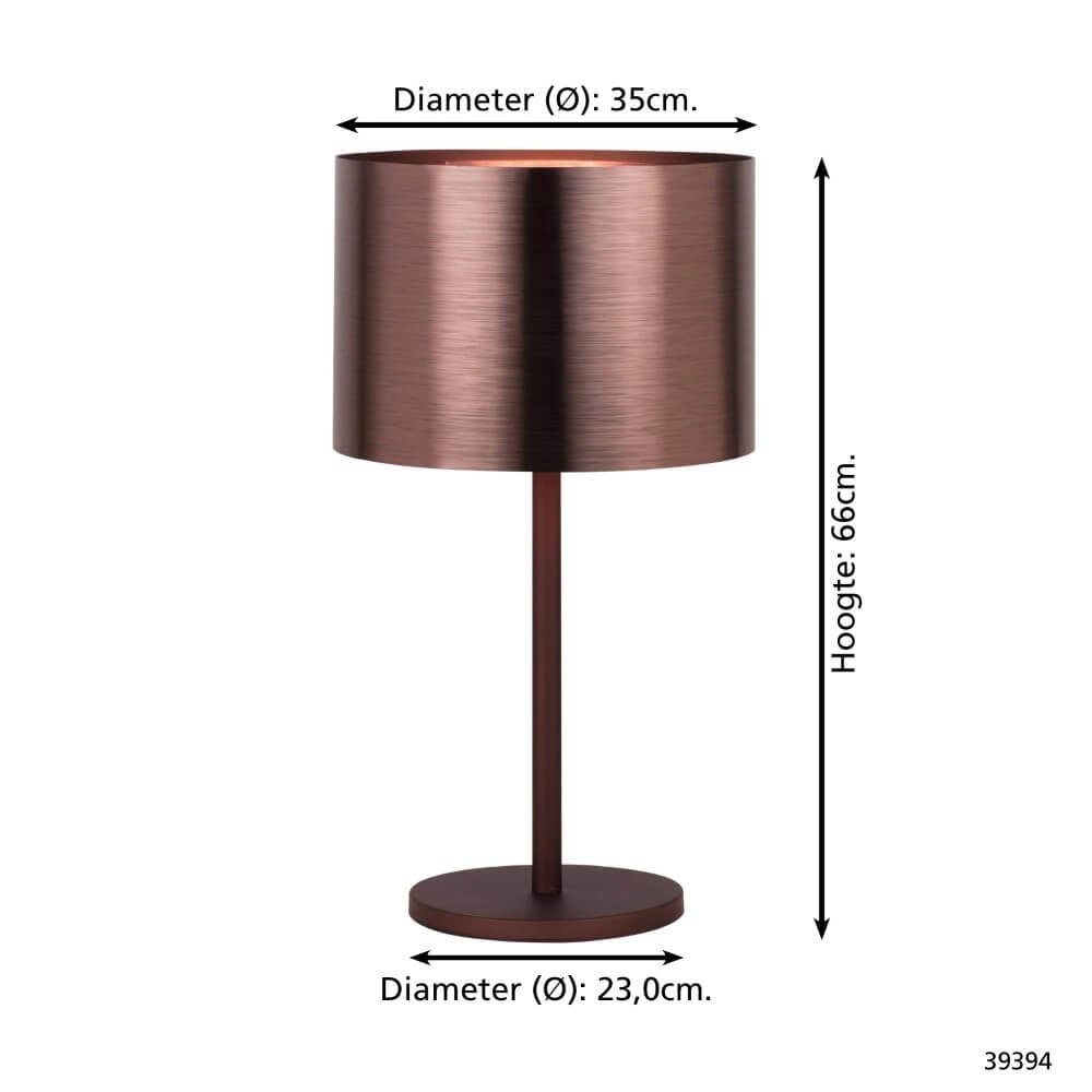 Tischlampe aus rotem Kupfer Saganto 1 Stars of Light 9002759393946