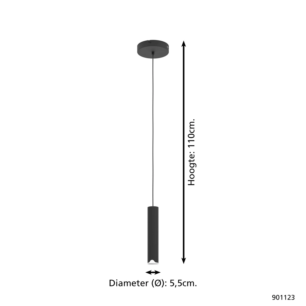 Zigbee-Anhänger Balamorta-Z LED – Schwarz Eglo 9008606312849