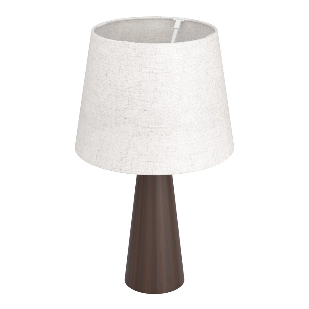 Landtischlampe Patemsico Braun mit Kapuze