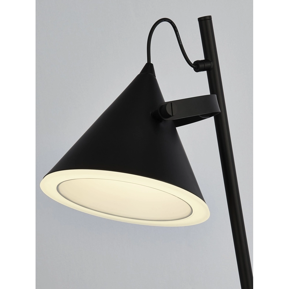 Design-Leselampe Conical Schwarz Searchlight 5,05342E+12