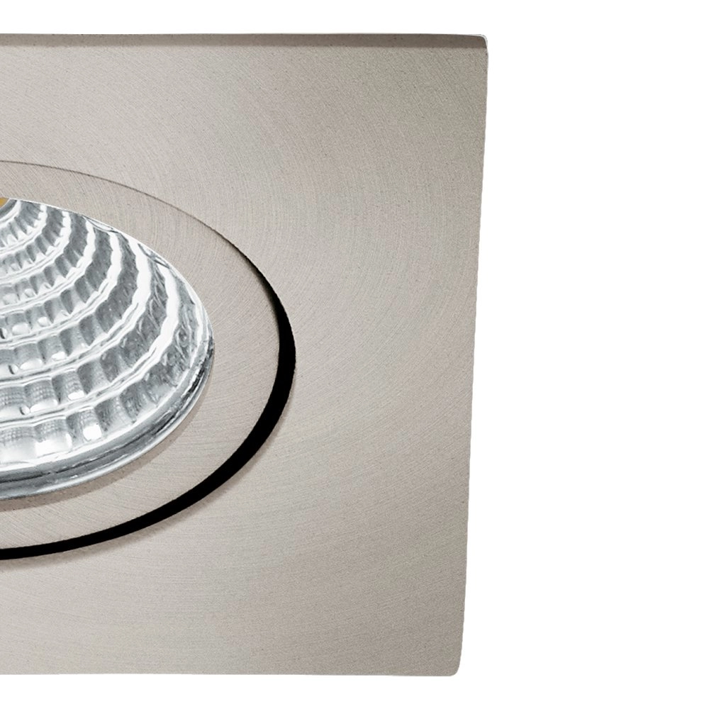 Einstellbarer LED-Spot Saliceto quadratisch - 6w - 2700K Nickel matt Eglo 9002759983048