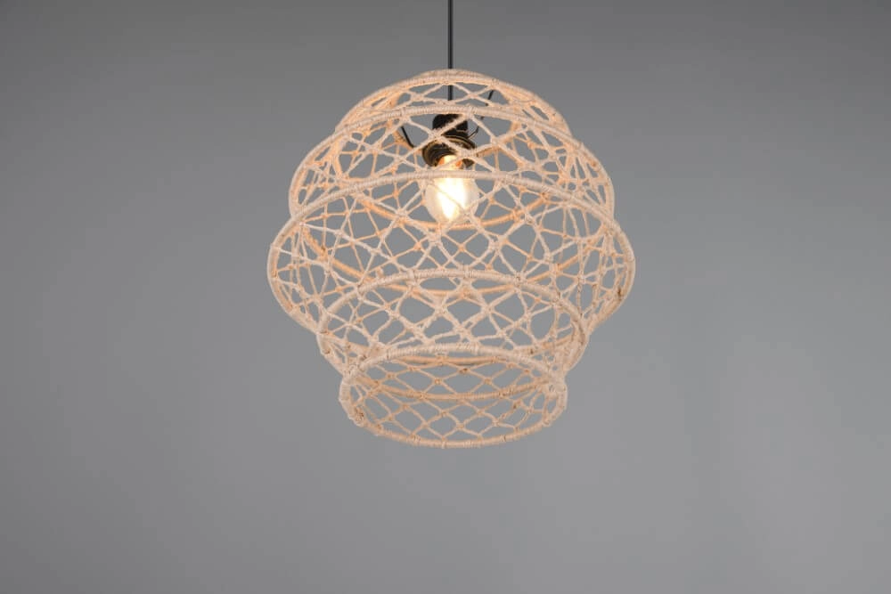 Rattan Pendelleuchte Hive Ø 38,5cm Trio 4017807637205