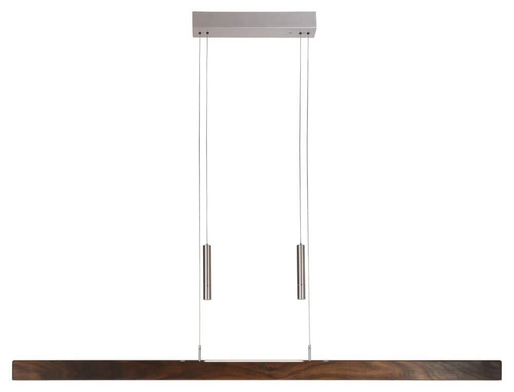 Hängelampe nach oben und unten hängen Leonora 121 cm - Walnuss geölt HerzBlut 4021273026289