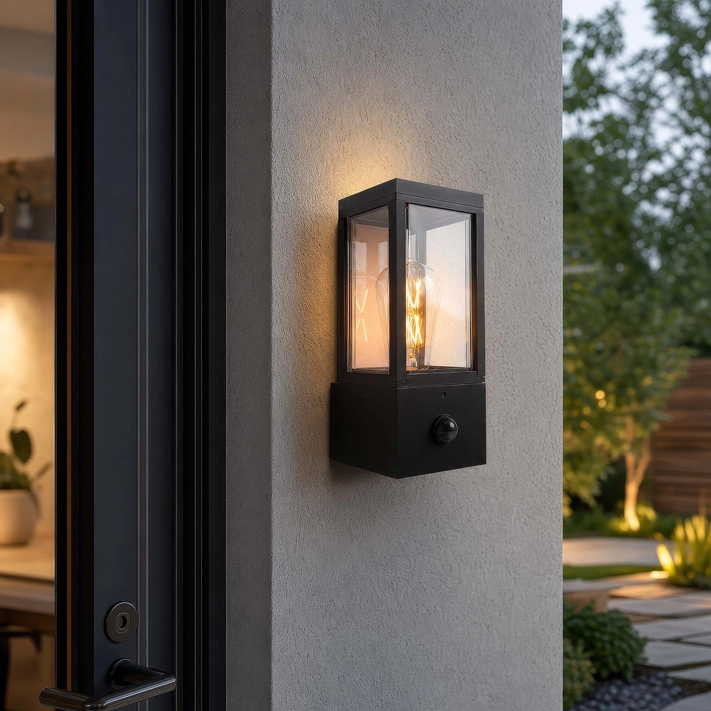 Design-Wandlampe Dubai Schwarz mit Sensor Searchlight 5,05342E+12