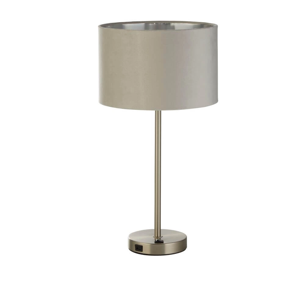 Tischlampe Finn Gold mit Grau