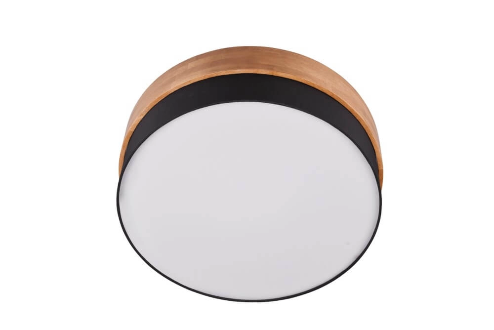 Ø 50cm Deckenleuchte Seasons Holz mit Schwarz Trio 4017807526219