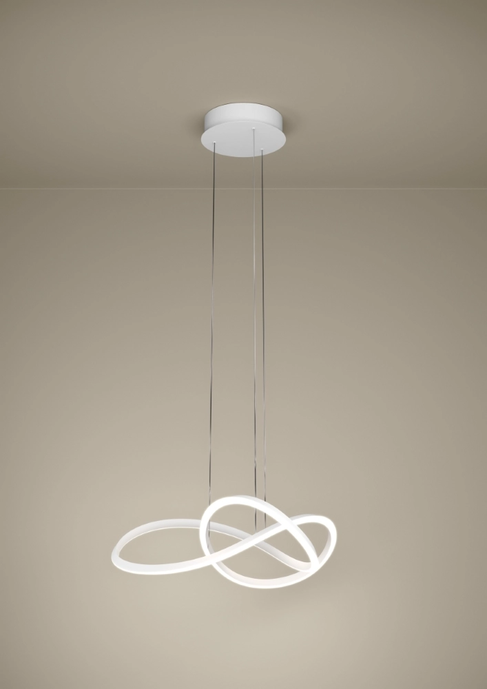 Design-Pendellampe Riaza weiße Ø 83 cm höheverstellbar Stars of Light 9008606357697