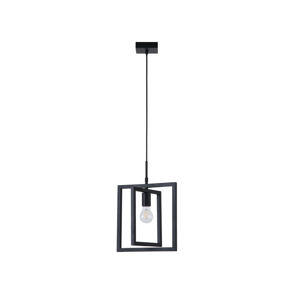 Schwarze Pendelleuchte Plaza Knöchel Searchlight 5053423305912