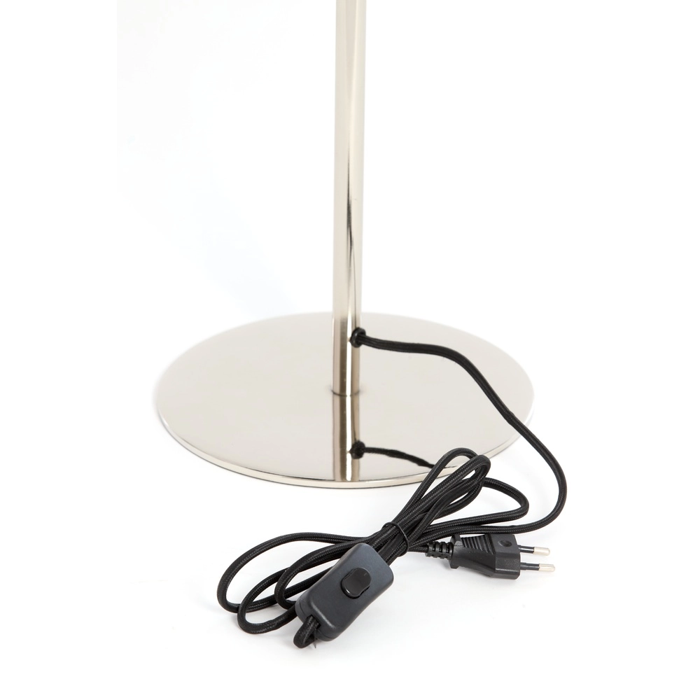 Tischlampe Surin Ø 22cm – glänzendes Nickel Light & Living 8717807743413