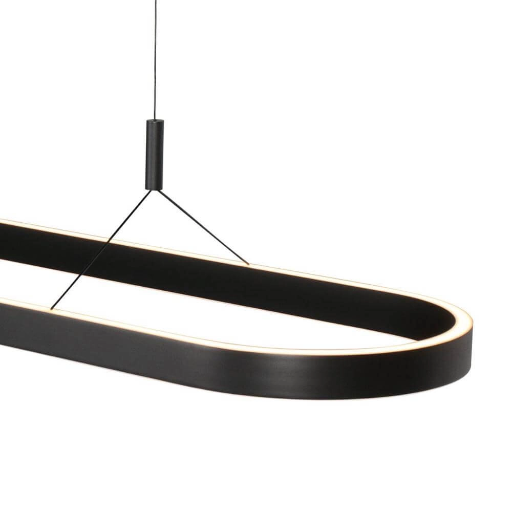 Moderne Pendelleuchte Mykty Schwarzes Oval Steinhauer 8712746178227