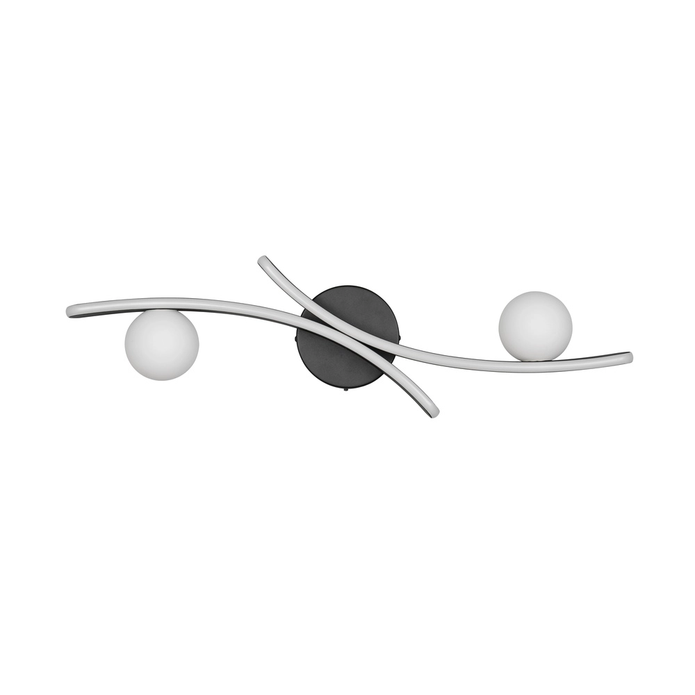 Design-Deckenlampe Napoli Schwarz Trio 4017807683455