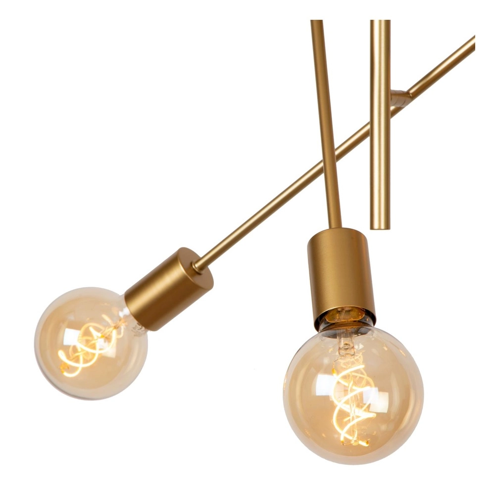 Deckenlampe Lester 6-Licht Gold Lucide 5411212211743