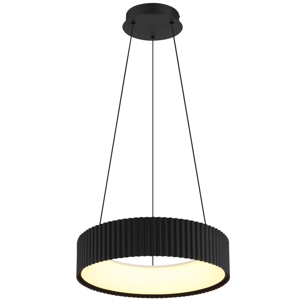 Design-Pendellampe Kemp schwarz Ø 46 cm Globo 9007371569274