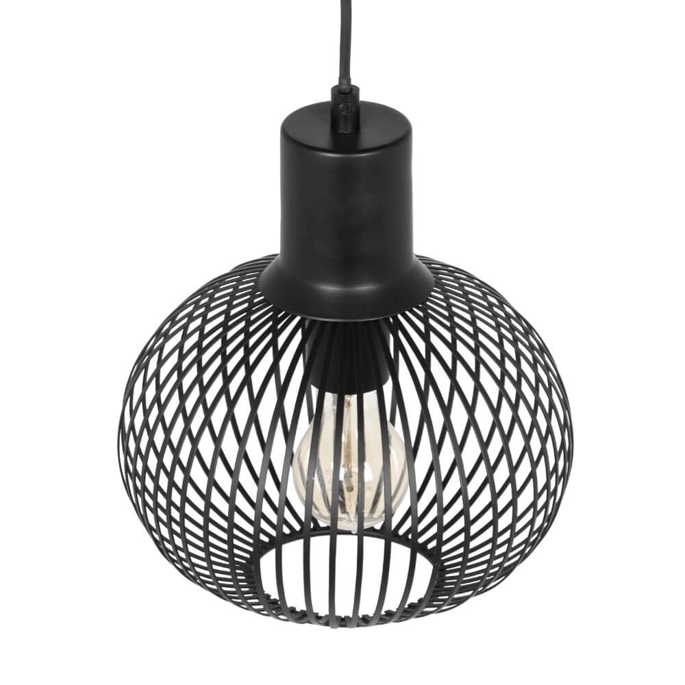 Hängelampe aus Draht Gila Ø 23cm - schwarz Trio 4017807617559