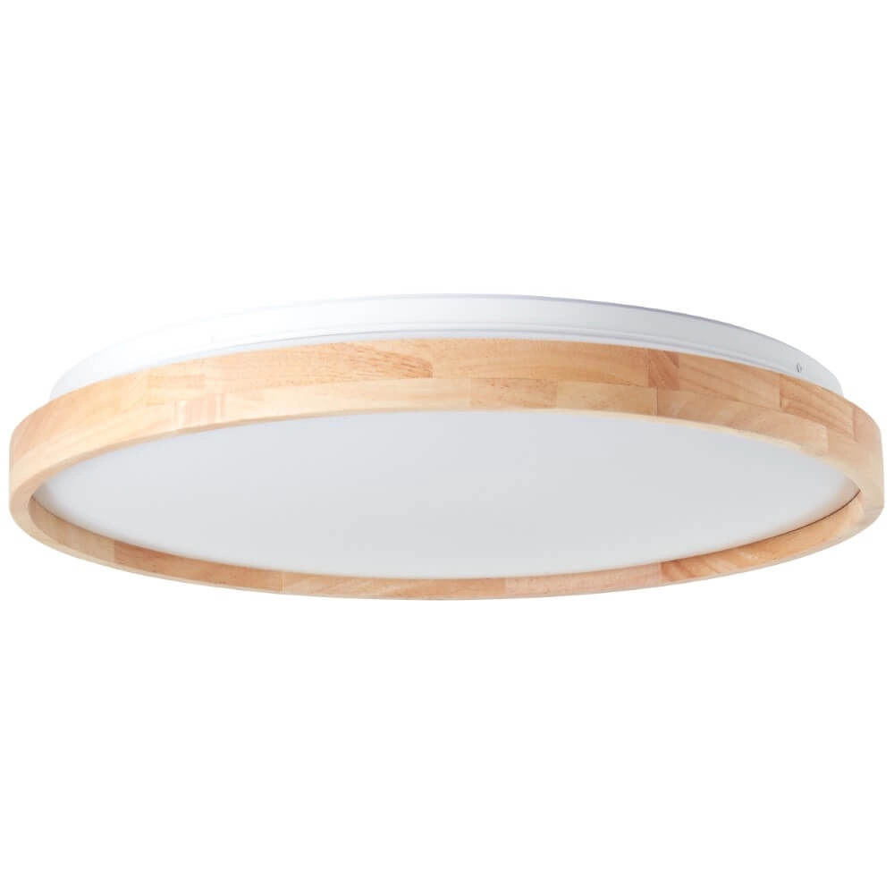 Deckenleuchte Alson Ø 49,5cm weiß mit Holz Brilliant 4004353411274