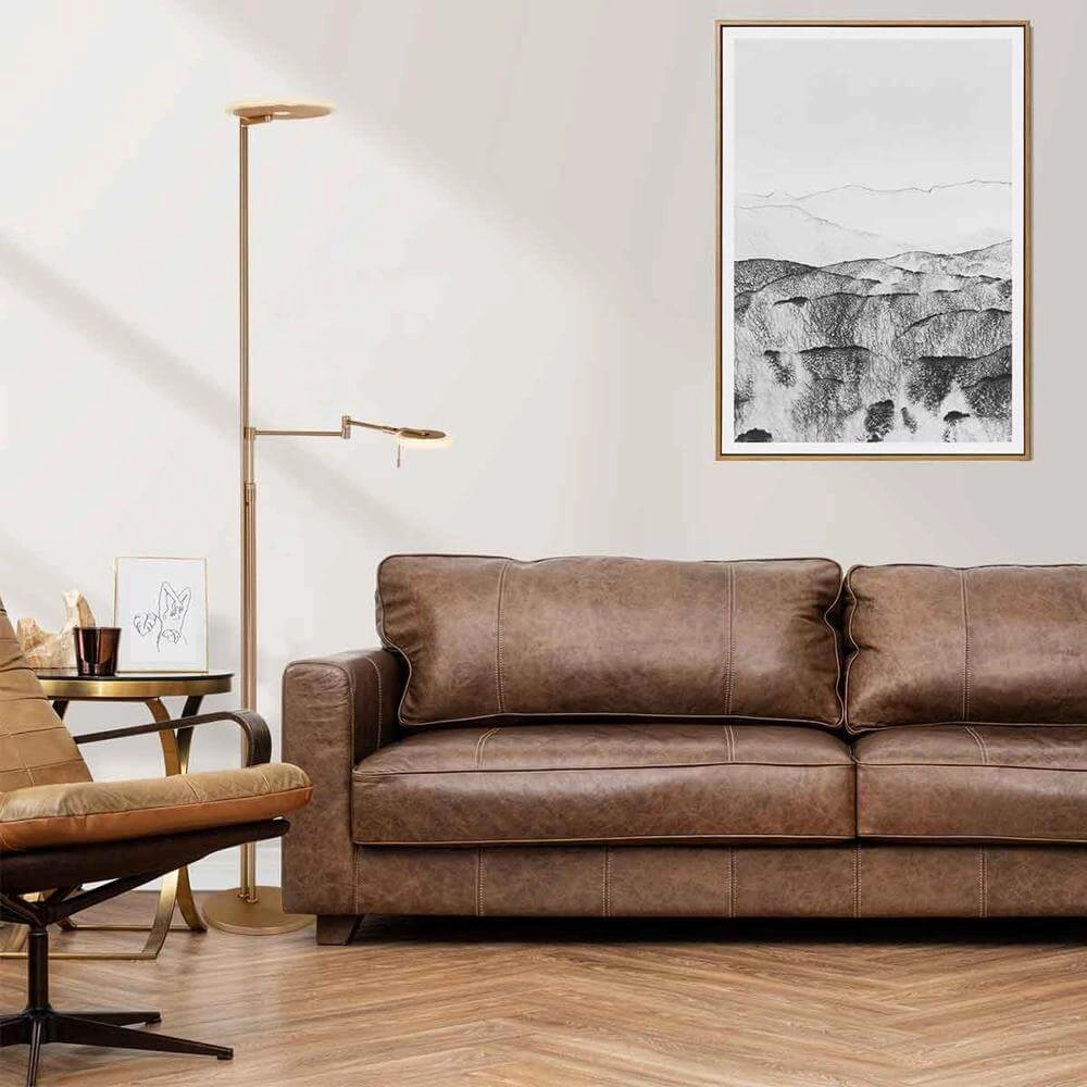 Leselampe 2-flammig Turound Design Bronze Steinhauer 8712746170993