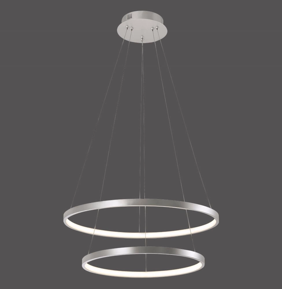 Runde Hängelampe Circle Silber Just Light 4043689960445