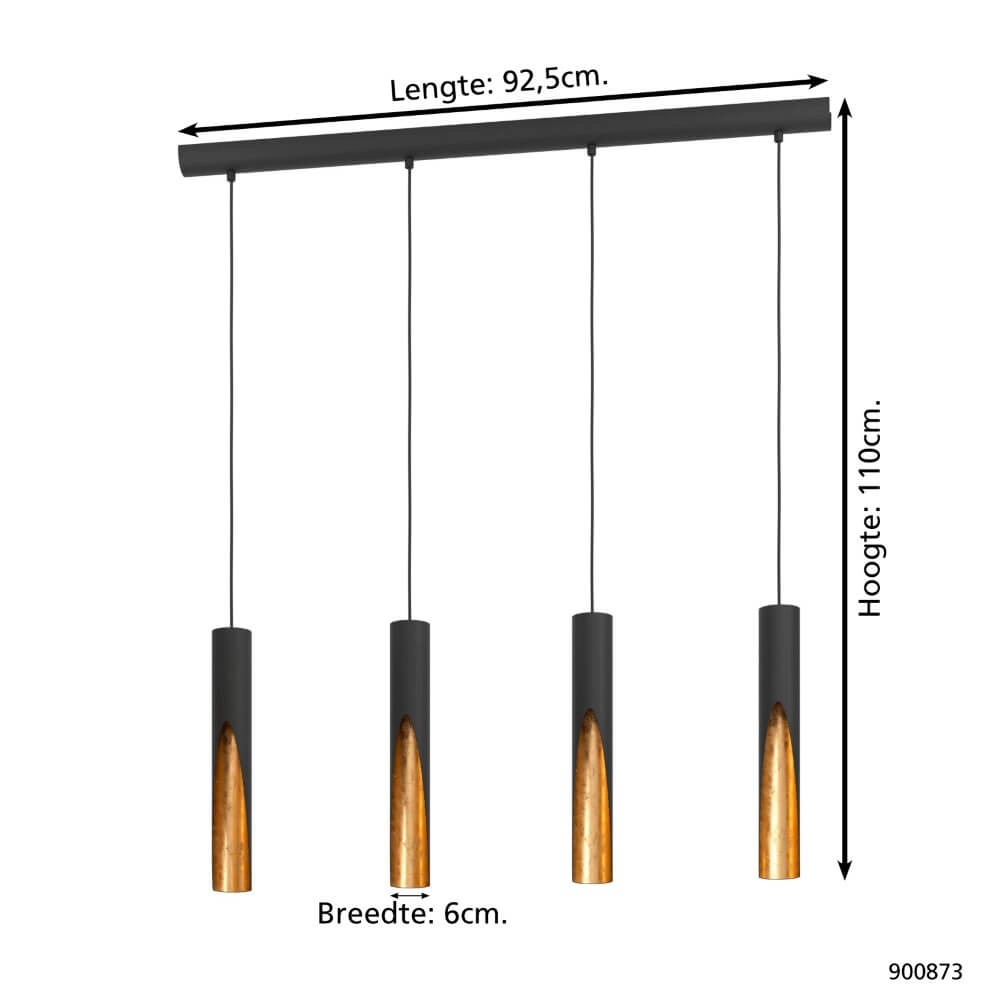 LED-Hängelampe Barbotto 4-Licht Eglo 9008606270309