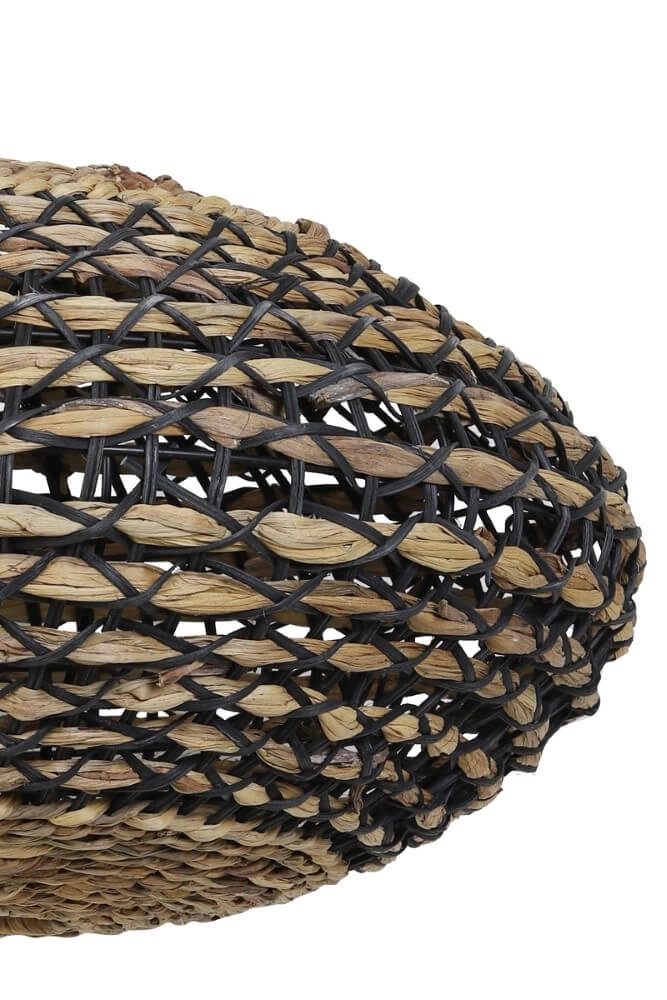 Geflochtene Pendelleuchte Tripoli mit schwarzem Ø 60cm Light & Living 8717807301651