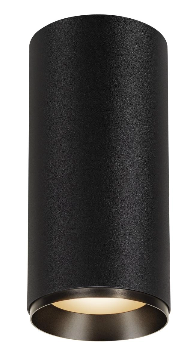 Aufbauspot Numinos XL Zylinder schwarz 3000K - 24gr SLV 4024163261012