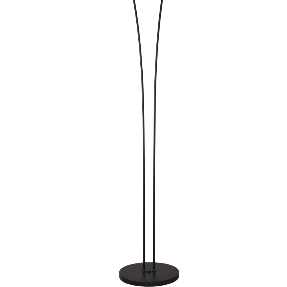2-Licht Stehlampe Ceppo Schwarz mit Gold Masterlight 8718121348032