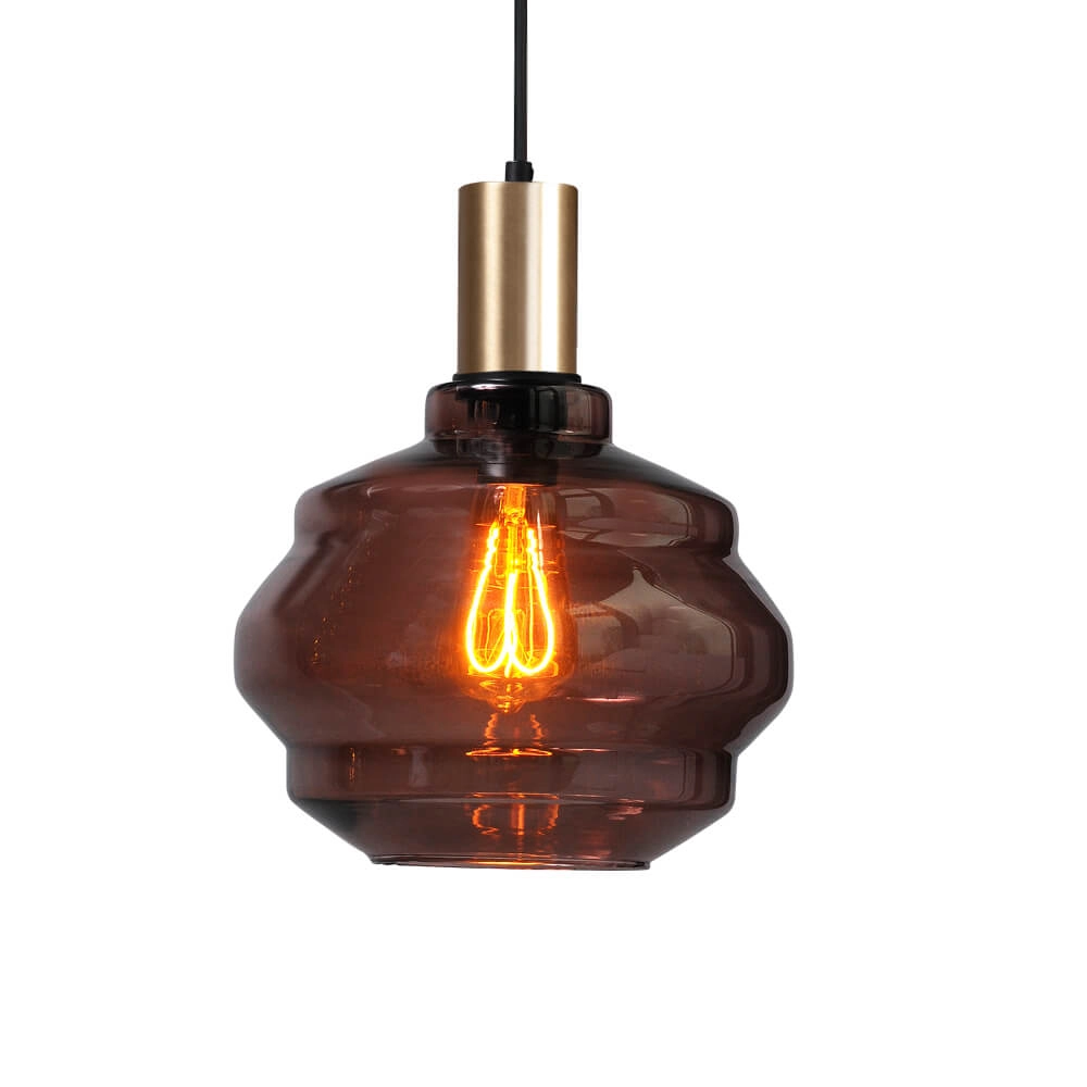 3-flammige Hängelampe - Gold - Porto mit verschiedenen Gläsern Masterlight 8718121270067