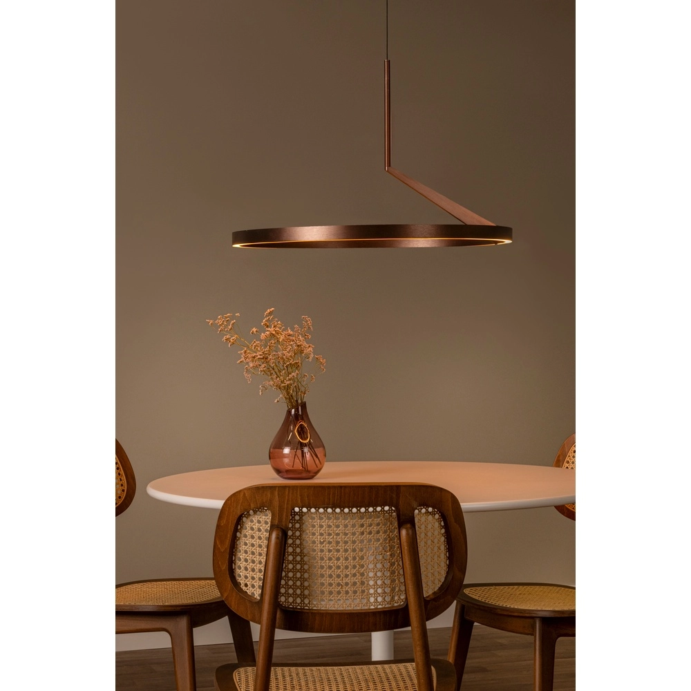 Elegante LED-Pendelleuchte Applause Kupferrot – Ø 60cm Premium by Lucide 5411212221834