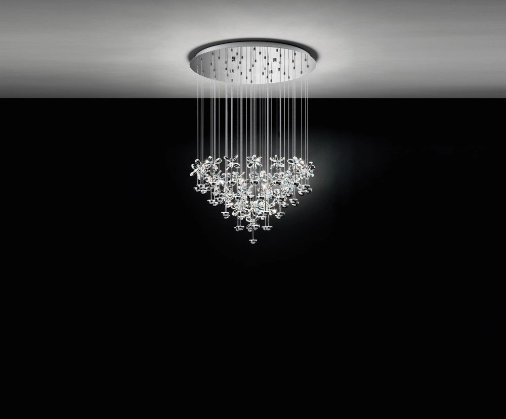 Pendelleuchte Pianopoli 43 Lichter 78 cm grau Stars of Light 9002759936617