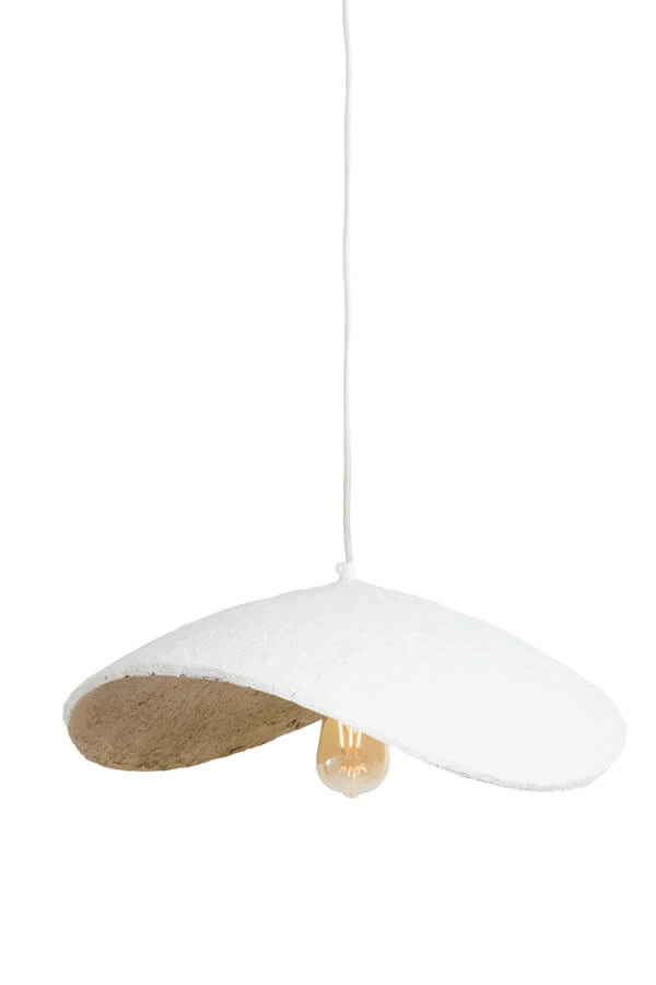 Weiße Pendelleuchte Lonia 53cm