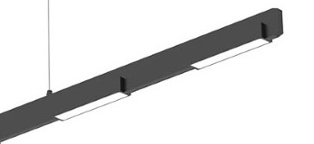 LED-Büro-Hängelampe Bloc Schwarz Steinhauer 8712746148251