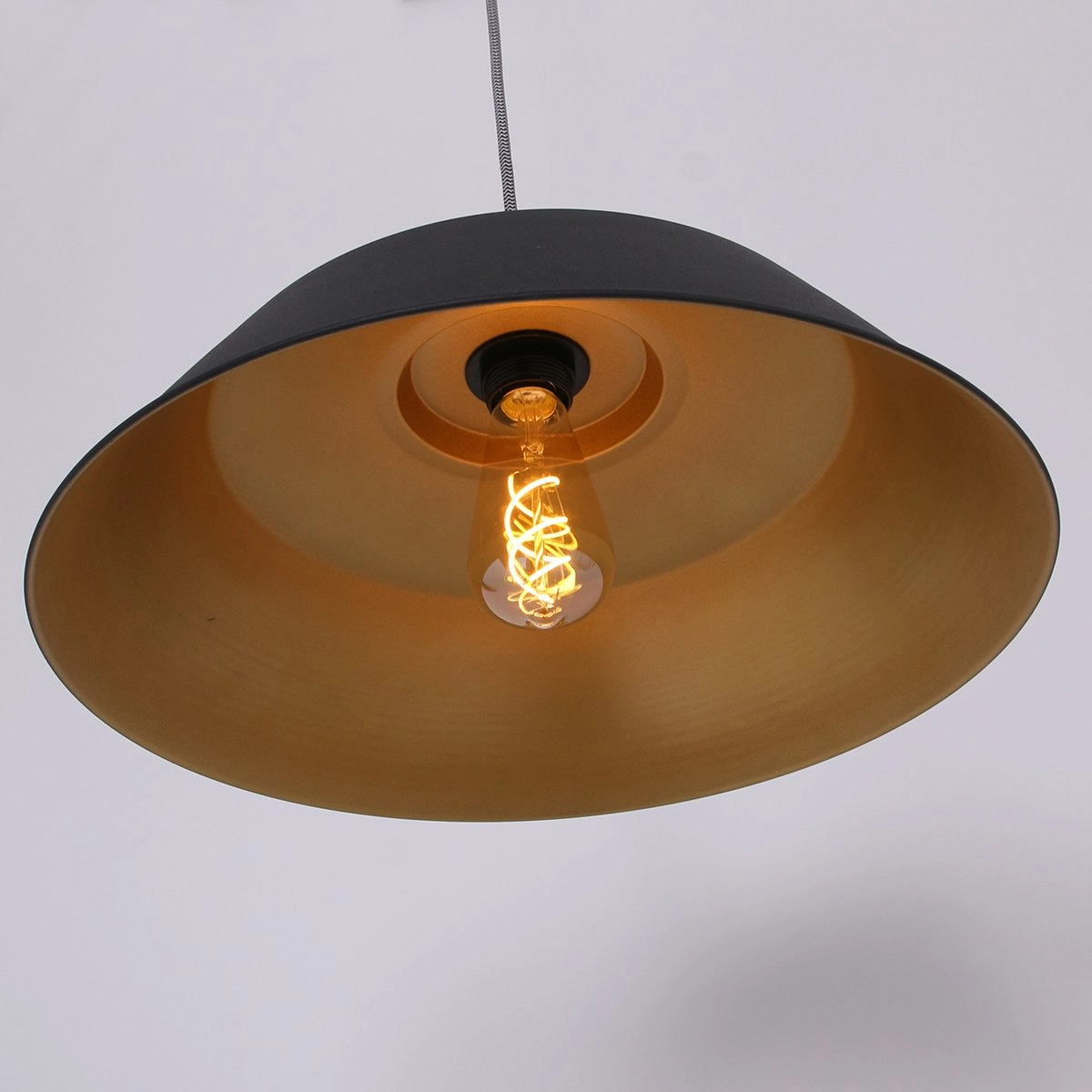 Pendelleuchte Mexlite schwarz mit gold Steinhauer 8712746114706