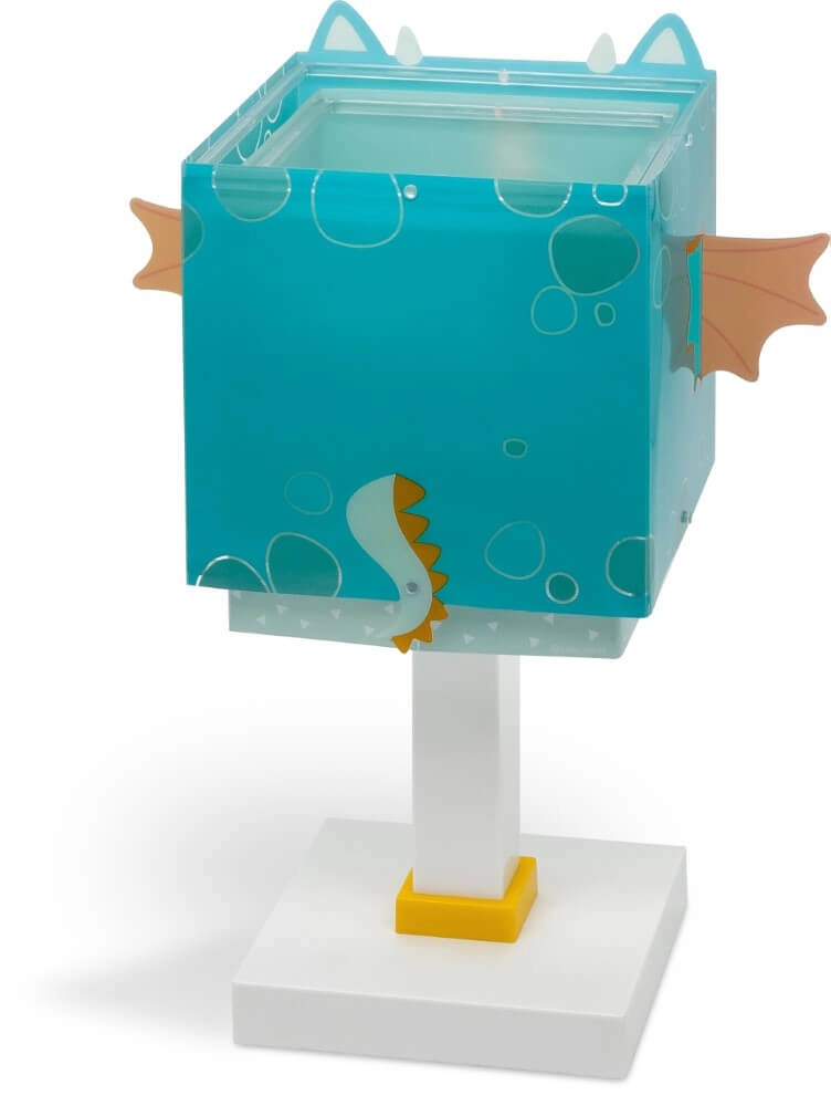 Designer-Tischlampe Little Dragon blau mit weiß Dalber 8420406643816