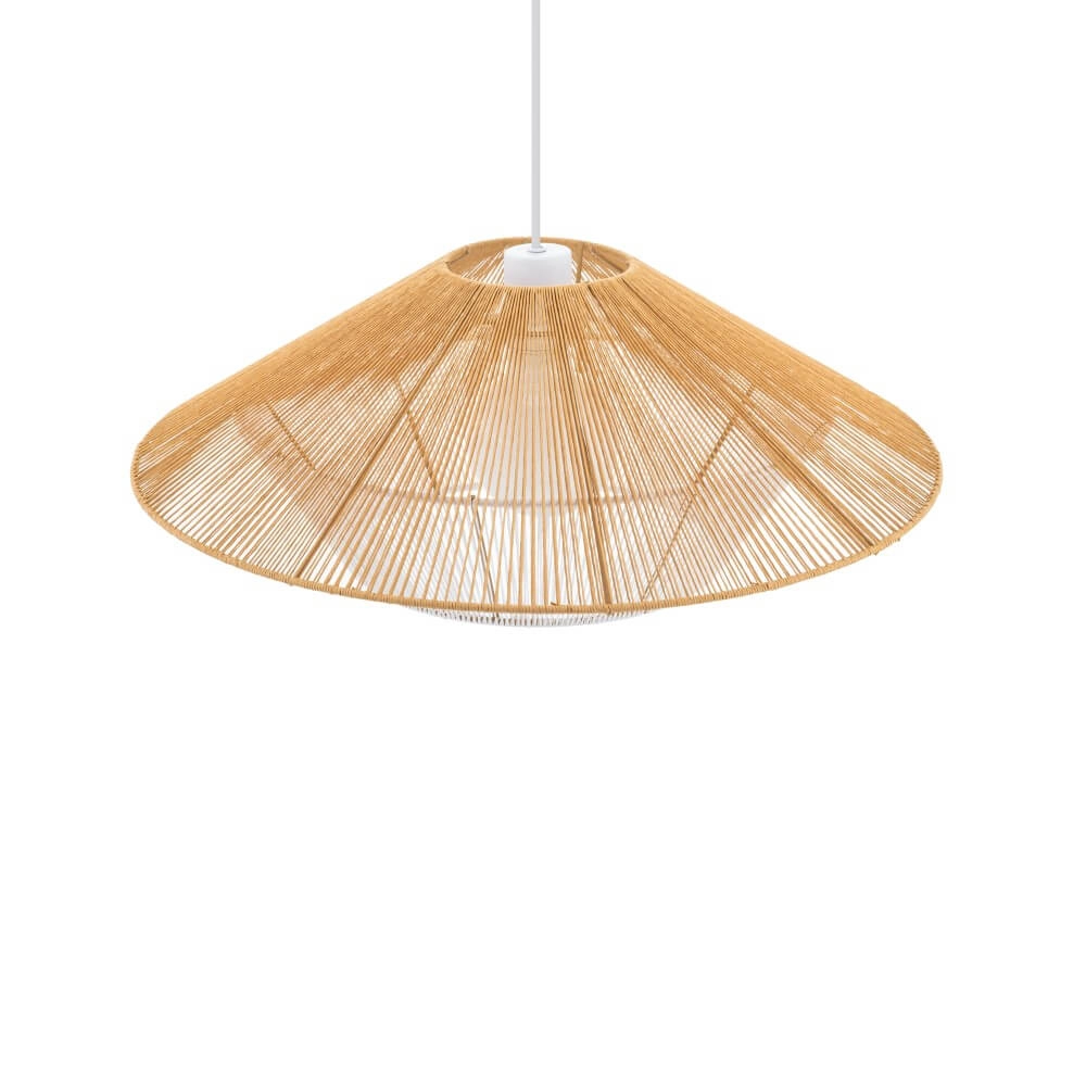 Rattan Pendelleuchte Japandi M Ø 60cm Lyora 5903139111577