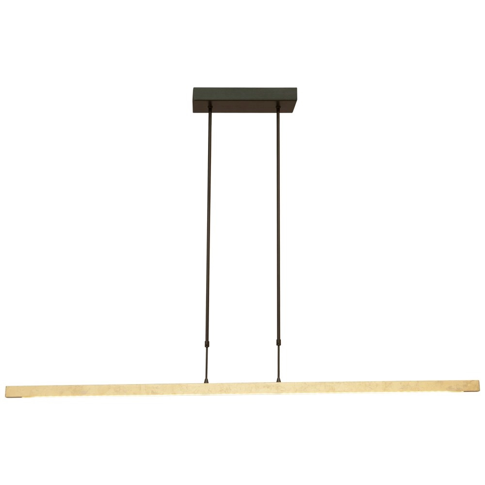 Schwarze Hängelampe Real 3 130cm mit Gold Masterlight 8718121214320
