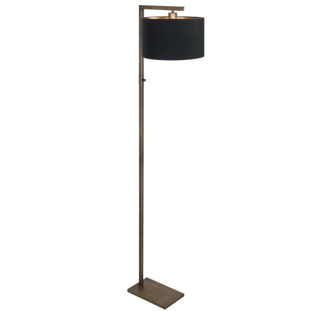Bronze der Stehlampe Stang mit schwarzer Kapuze Steinhauer 8712746189698