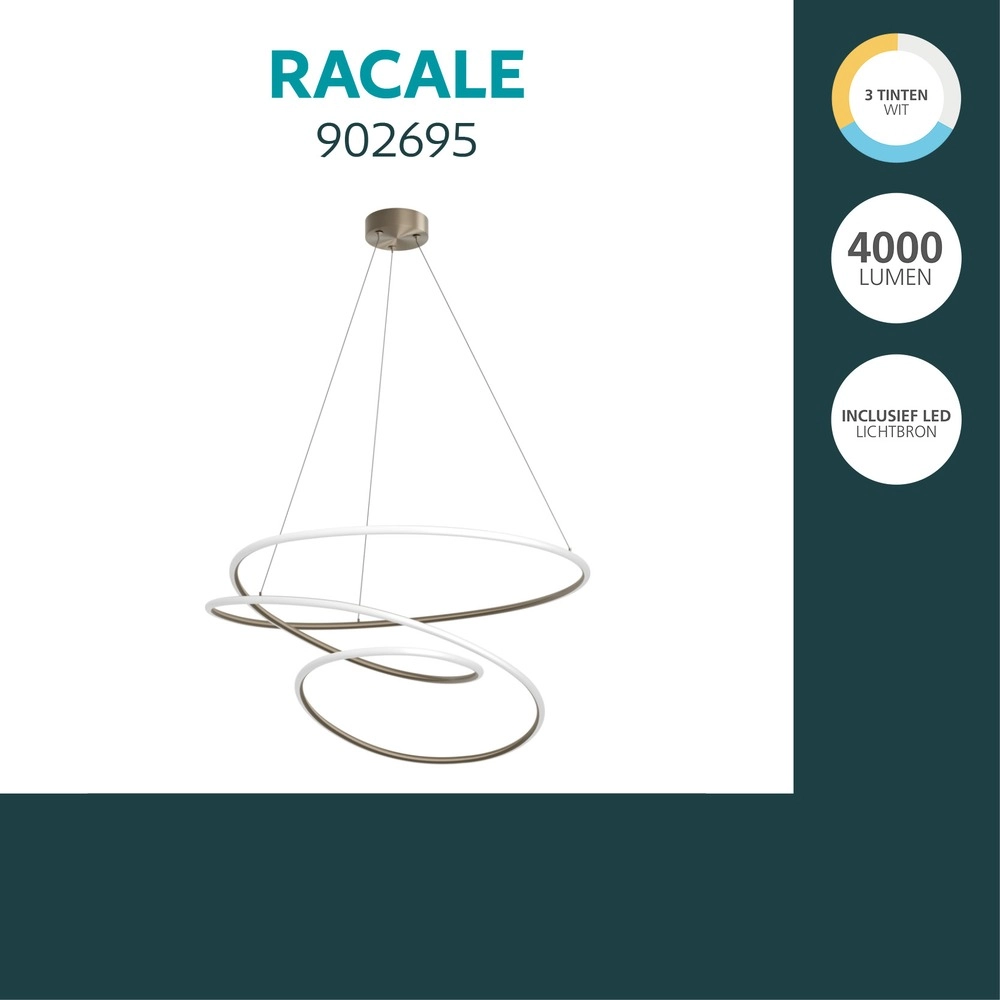 Moderne Pendellampe Racale Ø 78 cm Bronze Eglo 9008606391424