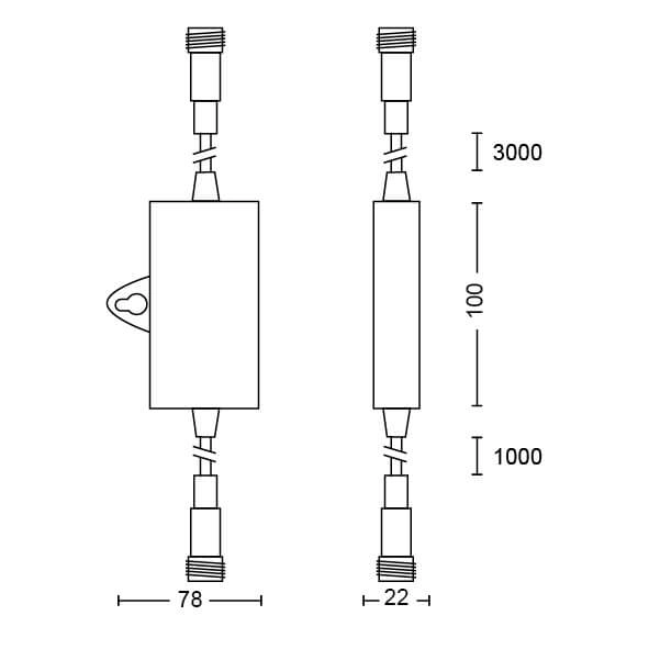 Tag-und Nacht Sensor mit Zeiteinstellung Philips 8719514477070