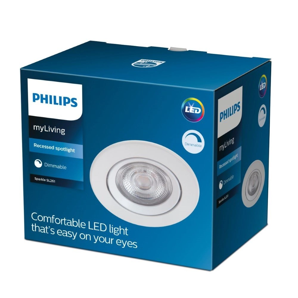 Led Spot Sparkle 5W - 2700k - 8,5 cm weiß Philips 8718699755607