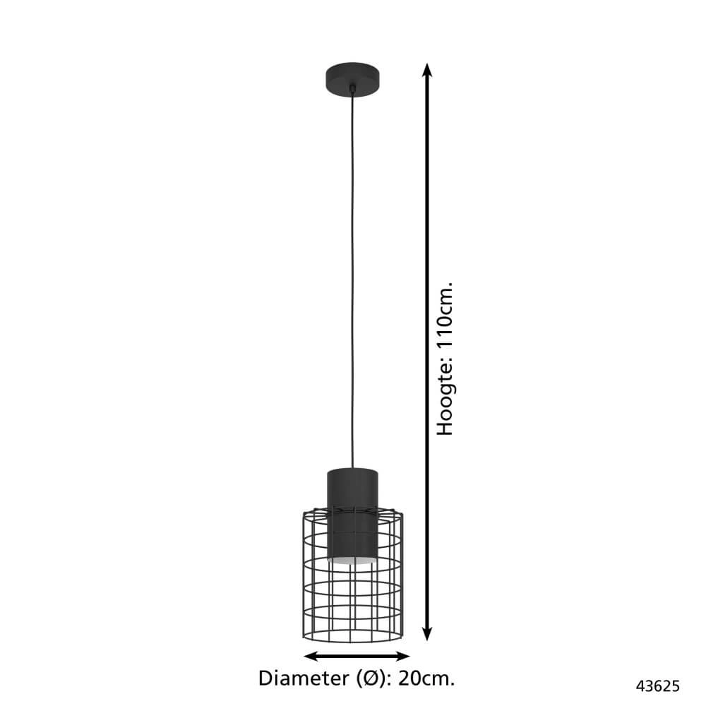 Drahtlampe Milligan Ø 20cm Eglo 9002759436254