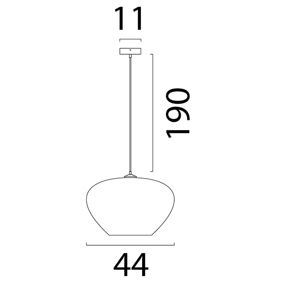 Denken Sie an eine Papier-Pendellampe Cartone Ø 44cm Masterlight 8718121392387