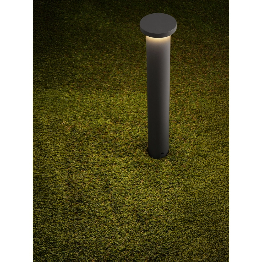 Moderne Wegbeleuchtung Bast dunkelgrau 45 cm - 2700K